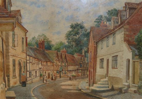 Watercolour by T C Barfield, signed and dated 1895(-)